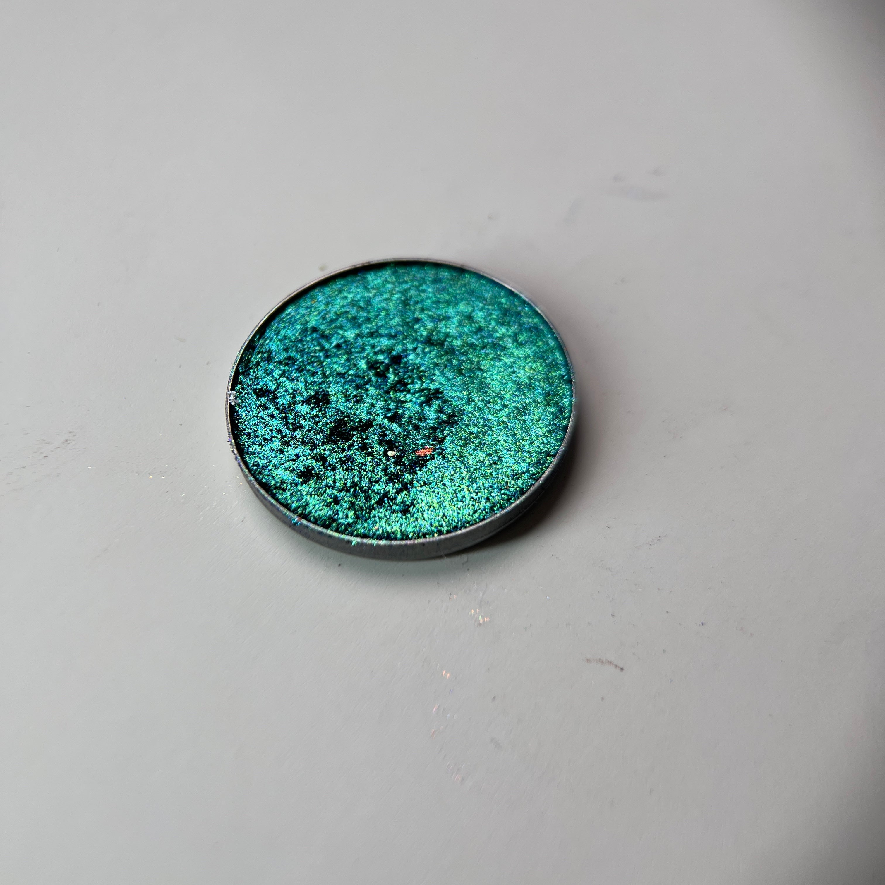 Teal Tempest - Blue-Green Teal Shift Duochrome Single Eyeshadow | Foiled High-Pigment
