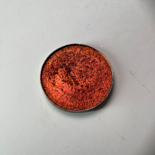 Copper Inferno - Fiery Red Copper Metallic Single Eyeshadow | Foiled High-Pigment