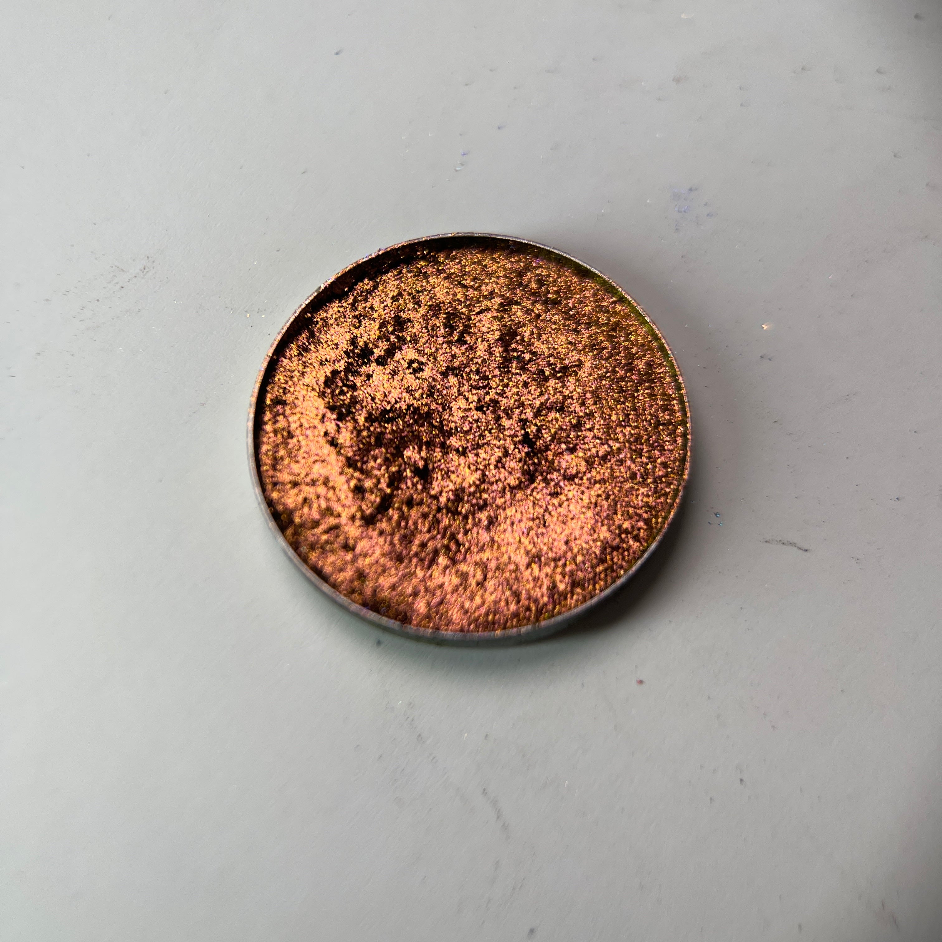 Burnished Peach - Peach Bronze Foil Metallic Single Eyeshadow | Foiled High-Pigment