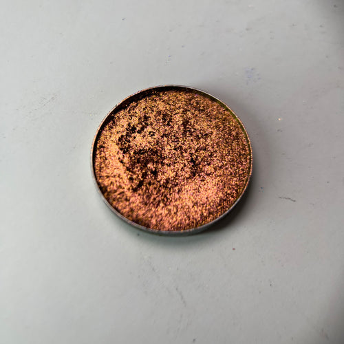 Burnished Peach - Peach Bronze Foil Metallic Single Eyeshadow | Foiled High-Pigment