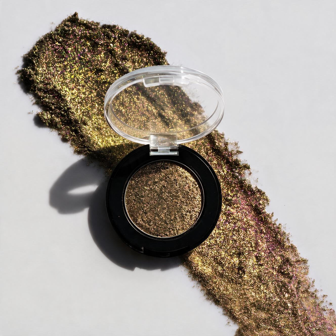 Antique Gold - Blackened Antique Gold Metallic Single Eyeshadow | Foiled High-Pigment