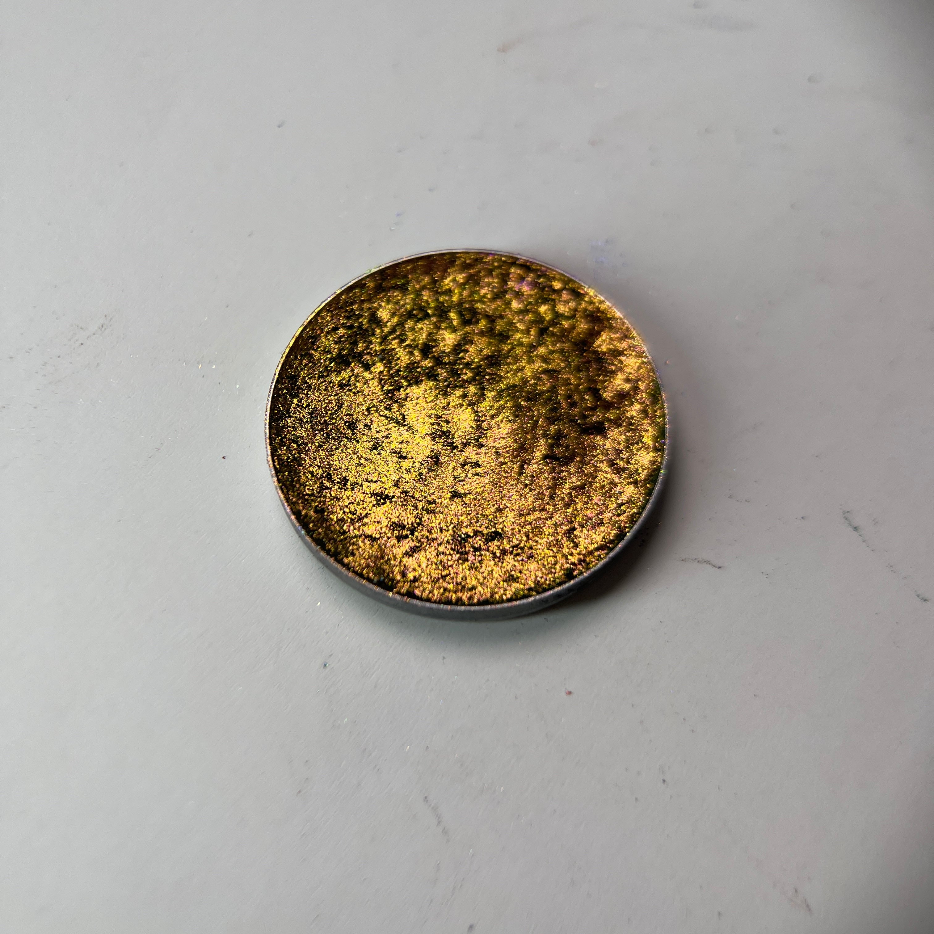 Antique Gold - Blackened Antique Gold Metallic Single Eyeshadow | Foiled High-Pigment