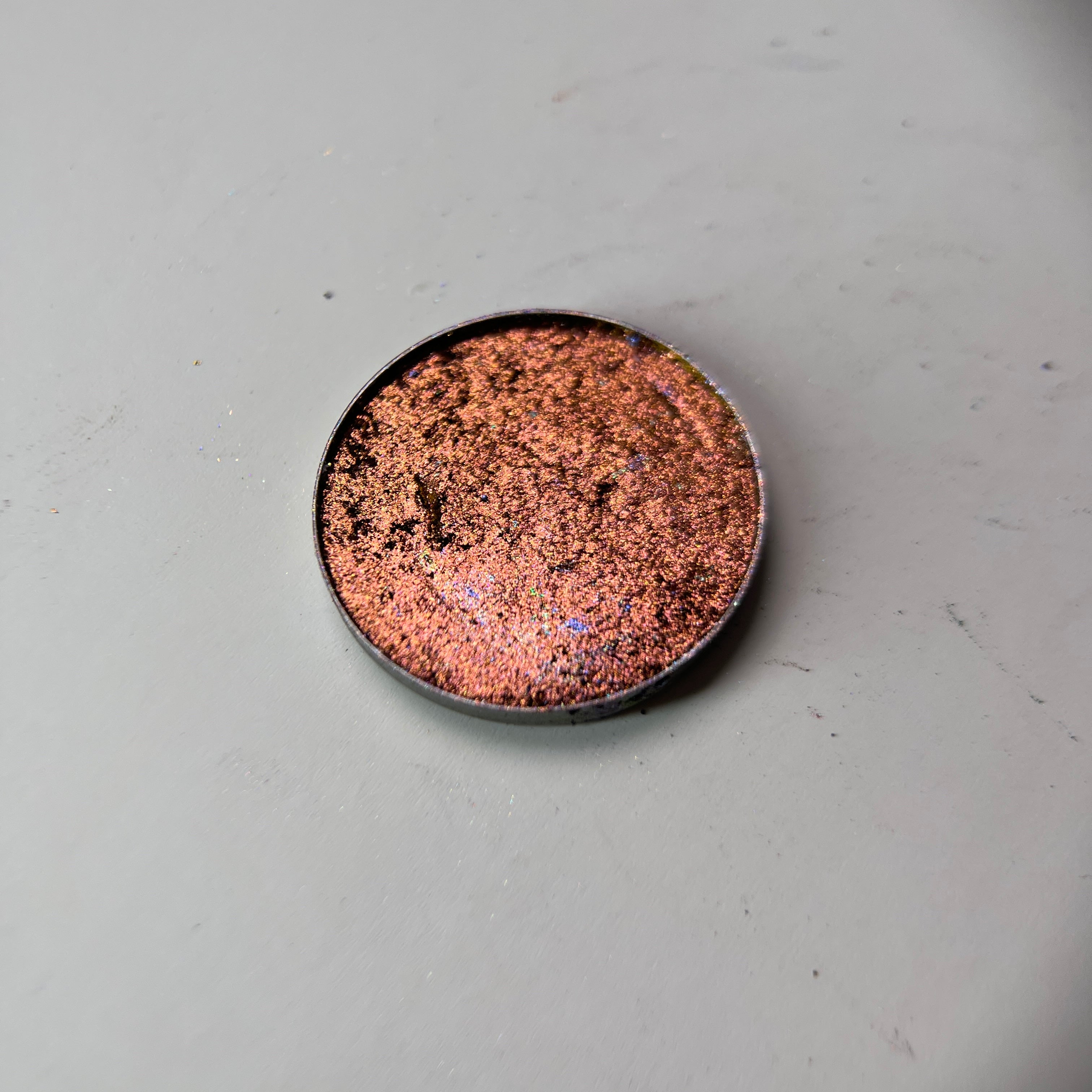 Rose Quartz - Soft Rosy Champagne Shimmer Metallic Single Eyeshadow | Foiled High-Pigment