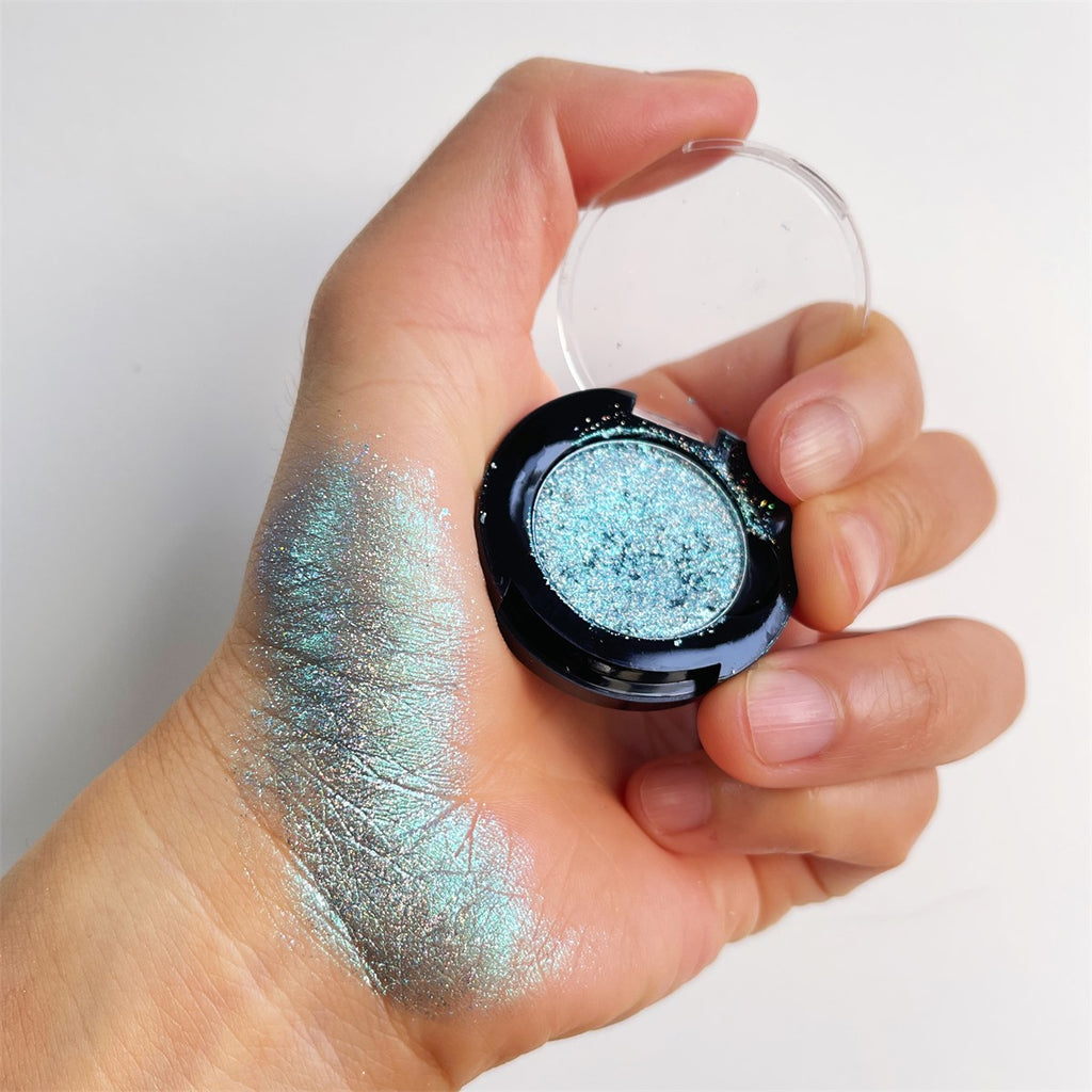 Frosted Stardust Chameleon Eyeshadow - Icy Blue Duochrome Glitter