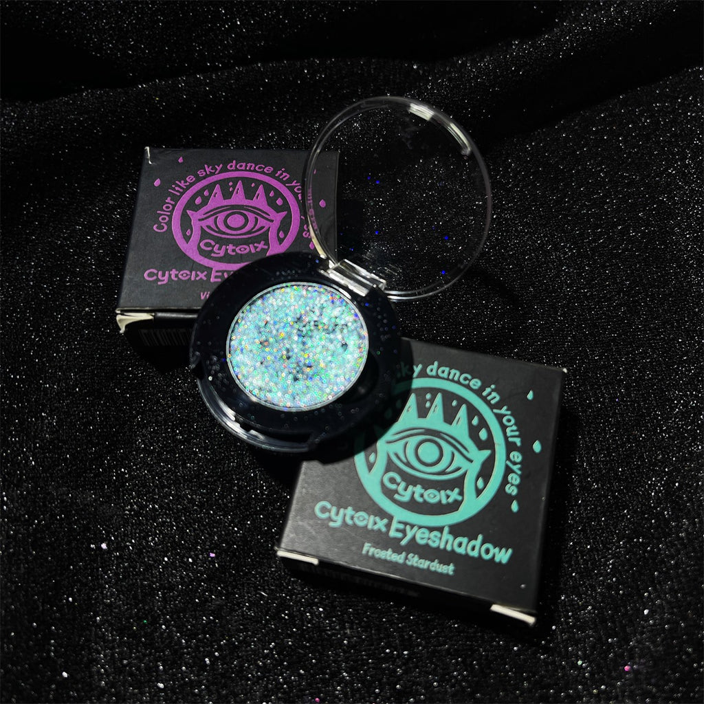 Frosted Stardust Chameleon Eyeshadow - Icy Blue Duochrome Glitter