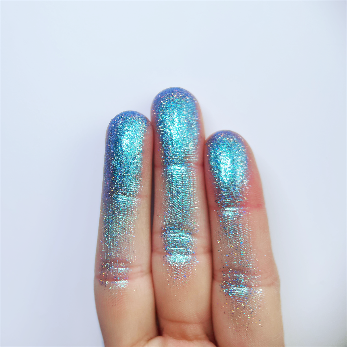 Frosted Stardust Chameleon Eyeshadow - Icy Blue Duochrome Glitter